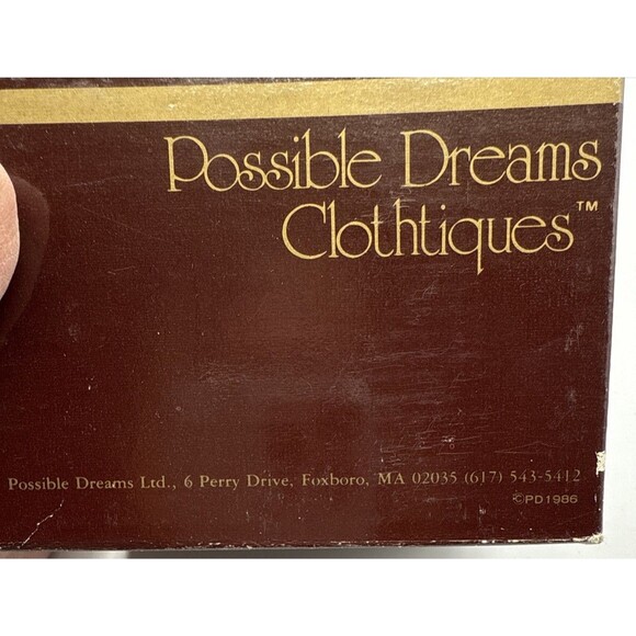 Vtg 1987 Possible Dreams Clothtique Santa Carpenter 713033 Christmas Figurine - Picture 12 of 15